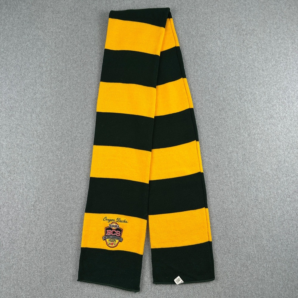 Oregon Ducks BCS National Championship Scarf Green Auburn Tigers Football